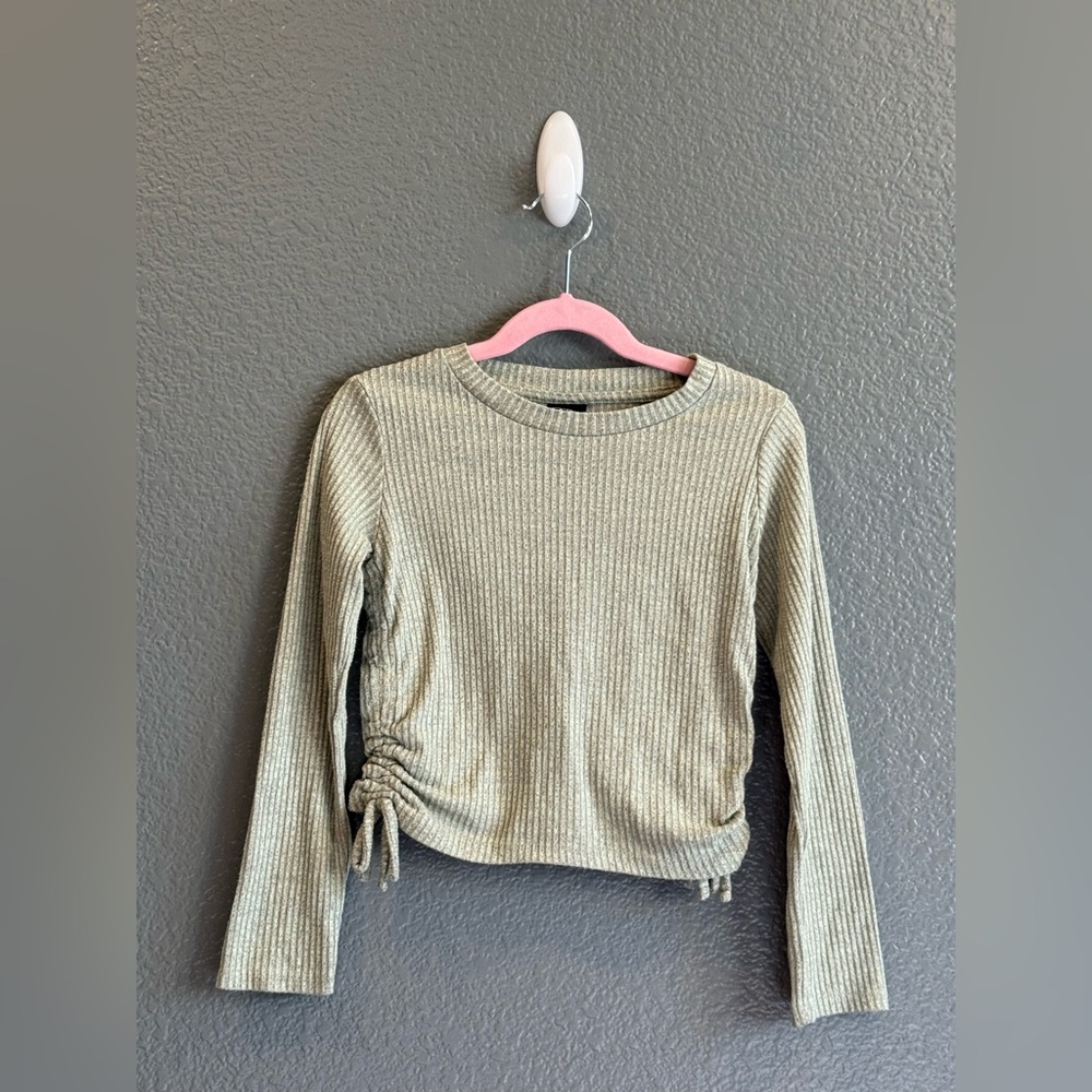 Girls Casual Green Size Small 6/6X Art Class Long Sleeve Shirt Top